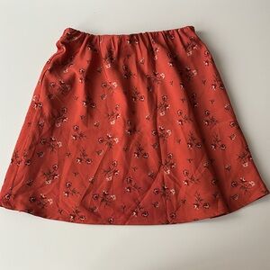 Hollister A-line High Rise Floral Skirt